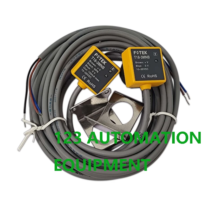 Fotek T18-6MX Photo Sensor, Thru Beam Type, Sensing Distance