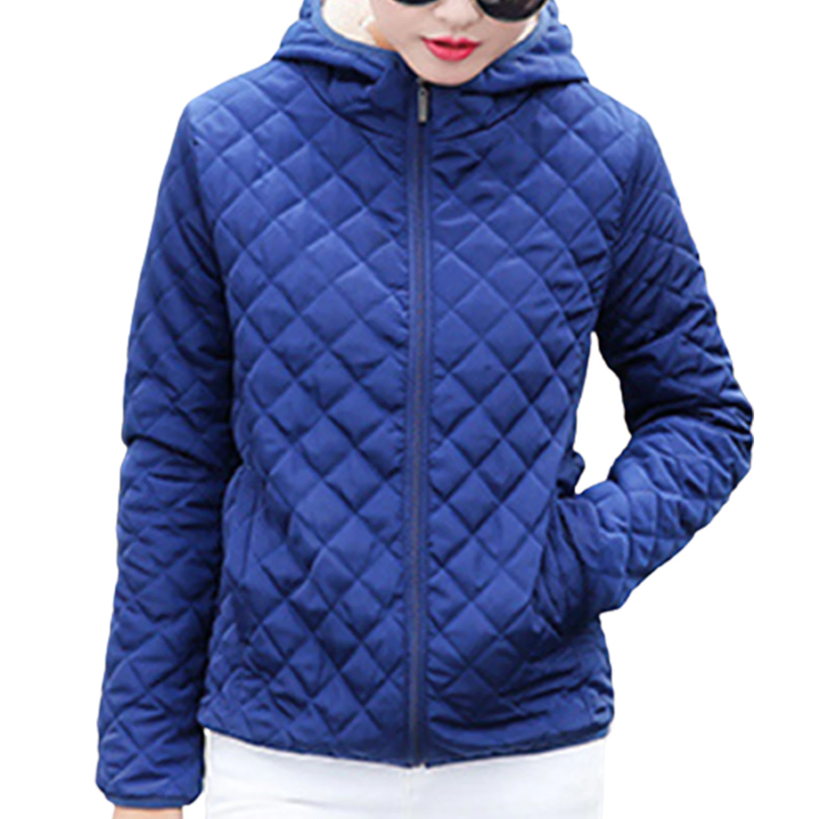 

Winter Autumn Fleece Jacket Warm Solid Color Long Sleeve Coat Suitable for Going Shopping Wea