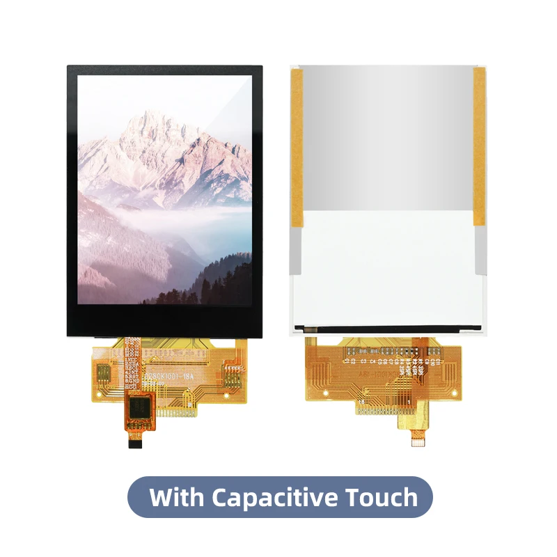 2.8 inch LCD display module resistor capacitor touch SPI serial port 4-wire 240x320RGB soldering 18pin IPS TN 9341 7789 TFT