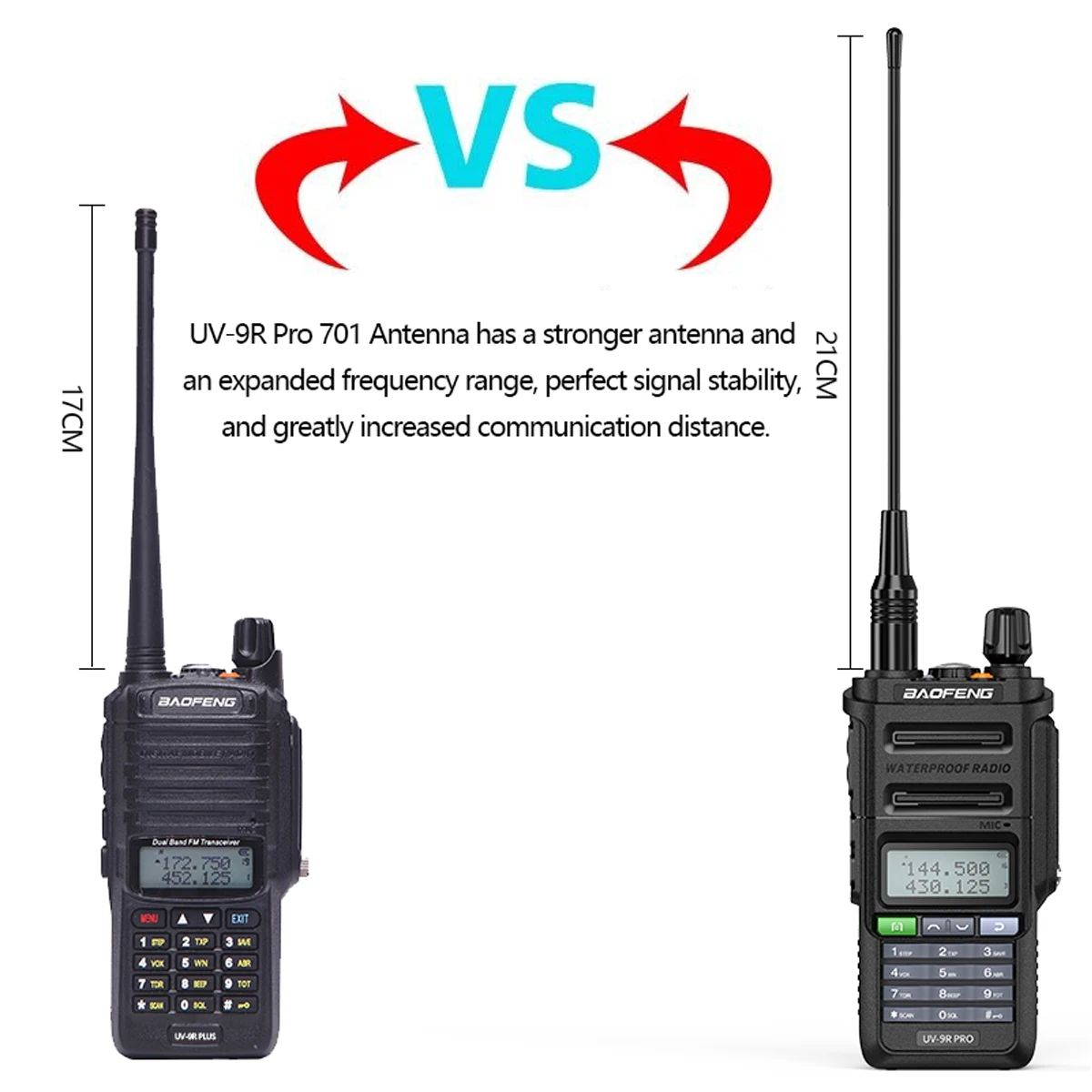 Baofeng UV-9R PRO Walkie Talkie Long Range IP68 Waterproof vhf and uhf High Power Radios Upgraded Of UV9R Two Way Radios 5