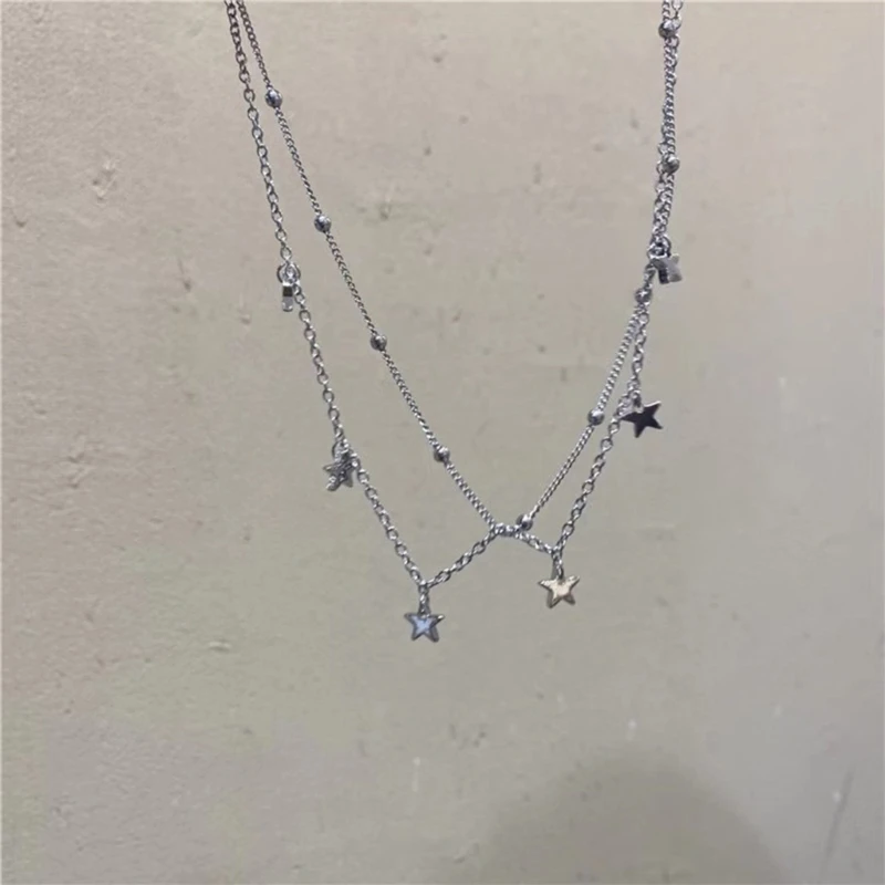 Fashionable Neck Jewelry  Necklace Double Layer  Choker Gift for Girls - 3