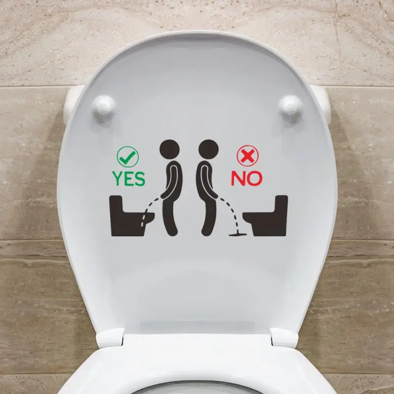Toilet Wall Stickers Toilet Stickers Toilet Decorative Sticker Removable Toilet Decoration Self Adhesive Wall Stickers 3d Stickers Bathroom