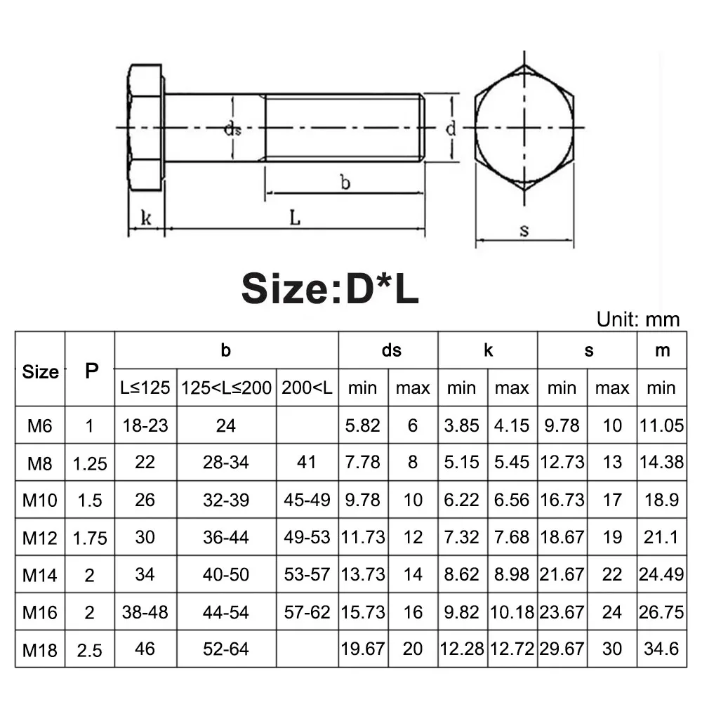 DIN931 A4-70 316 Stainless Steel Half Thread Hexagon Head Screw M6 M8 M10 M12 M14 M16 hexagon head screw stainless steel screws stainless steel screw