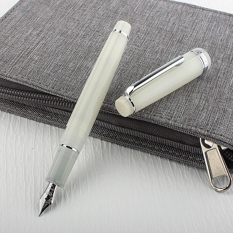 New Jinhao 82 Series Fountain Pen Acrylic F Nib School Office Supplies Business Writing Ink Pens Gold Clip Transparent Series