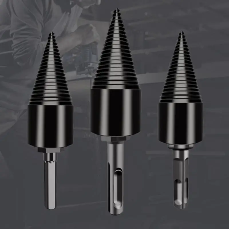 

Firewood Chopper Chop Wood Drill Bit Splitting Tool Splitting Cone Log Splitters Wood Household Tool