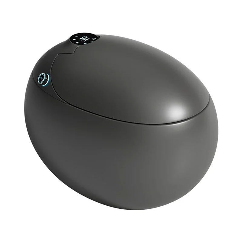 

New Arrival Popular Design Wc Set Sanitary Ware Bathroom Luxury Smart Black Color Egg Shape Intelligent Toilet