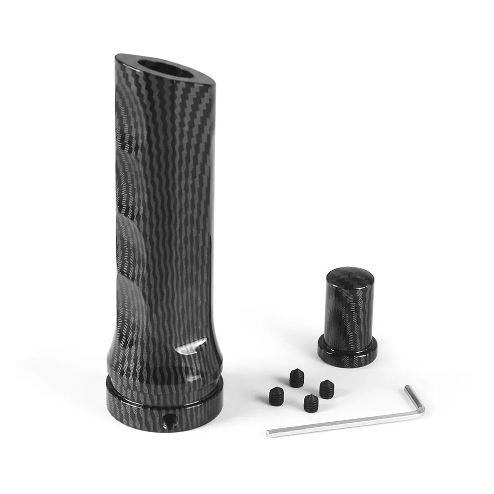 Hand brake cover Car Carbon black Hand Brake Sleeve Handbrake Aluminum Handle Hand Protector Cover 1PCS