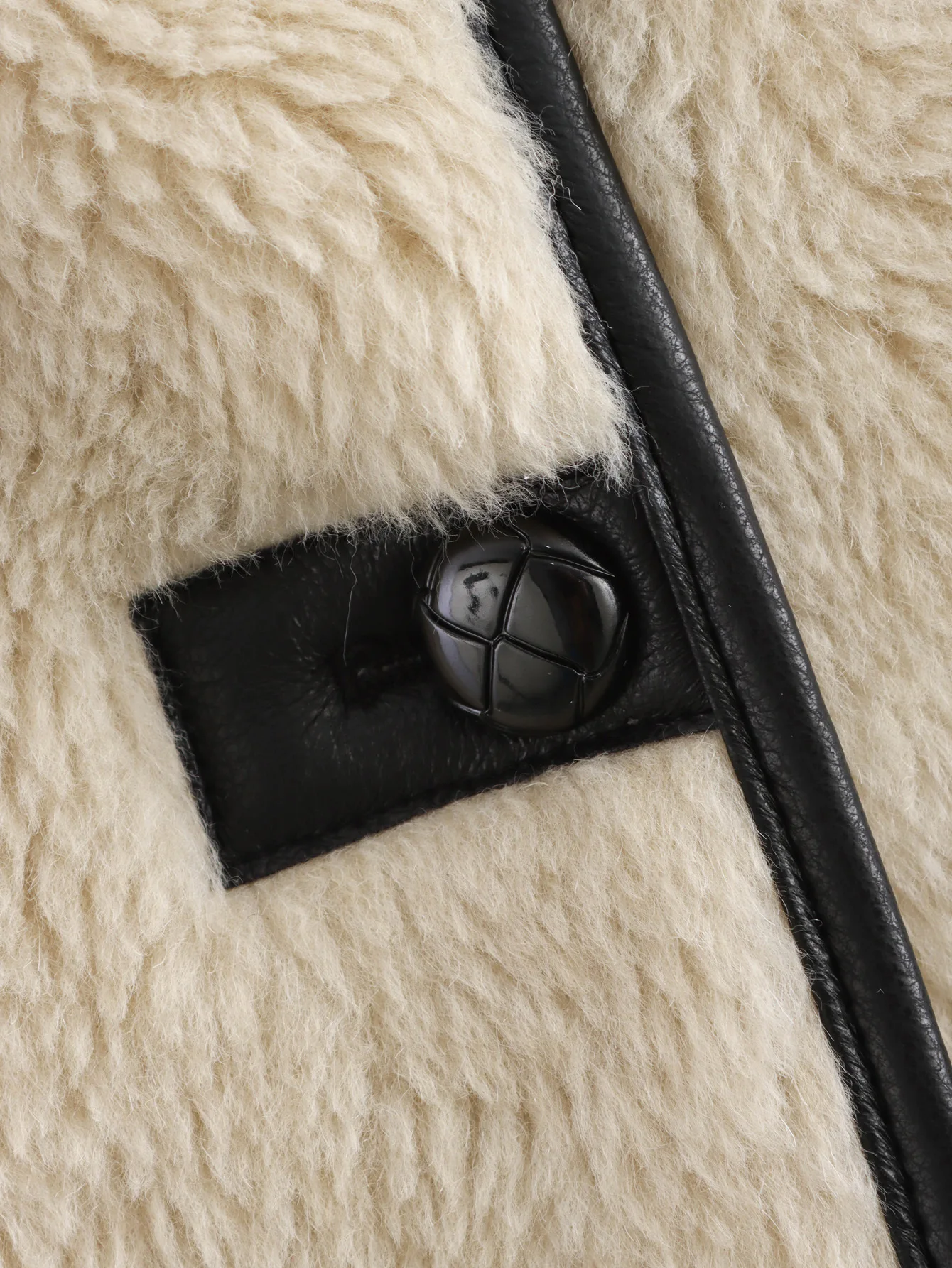 Fleece Jackets Women's Winter Coat inszart Casual Loose Outwear Patchwork 2024 Patchwork With Button Long Sleeve Woman Jackets