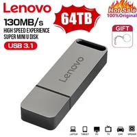 Lenovo Metal 64TB U Disk Flash Drive USB 3.0 High Speed File Transfer 16TB 8TB Ultra-large Capacity Waterproof Mechanical Style