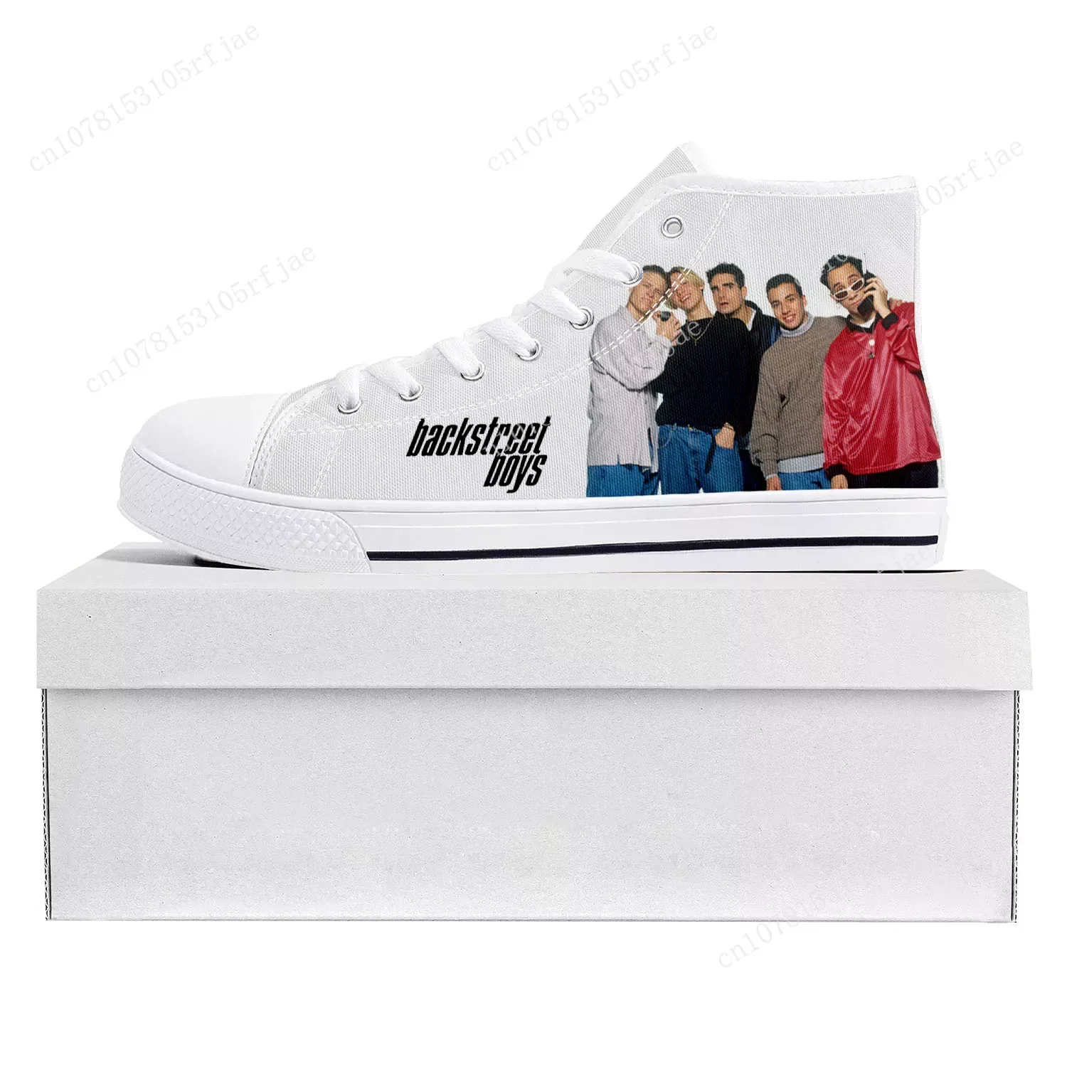 Backstreet Boys Pop Band Bsb Fashion High Top High Quality Sneakers Mens Womens Teenager Canvas Sneaker Couple Shoe Custom Shoe