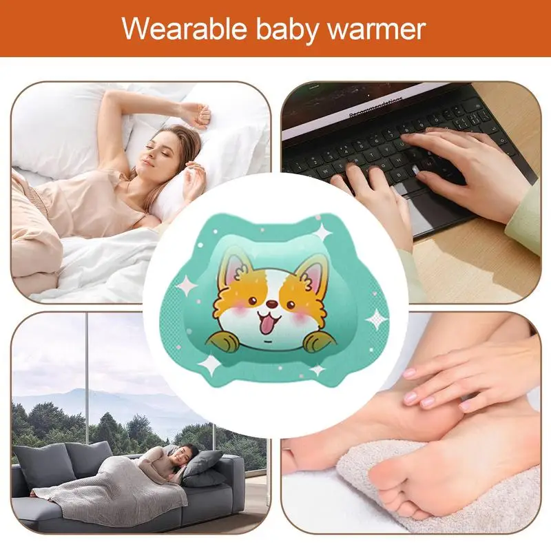1 Pair Cartoon Self Heating Winter Instant Warmers Portable Wearable Disposable Hand Wrist Warmers Heat Pack Steam Hand