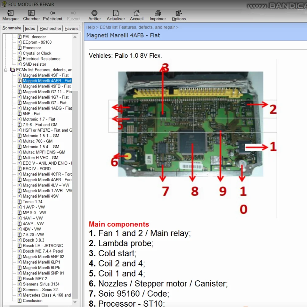 ECU Repair Software Description And Location Pinout Of ECUs, 59 OFF