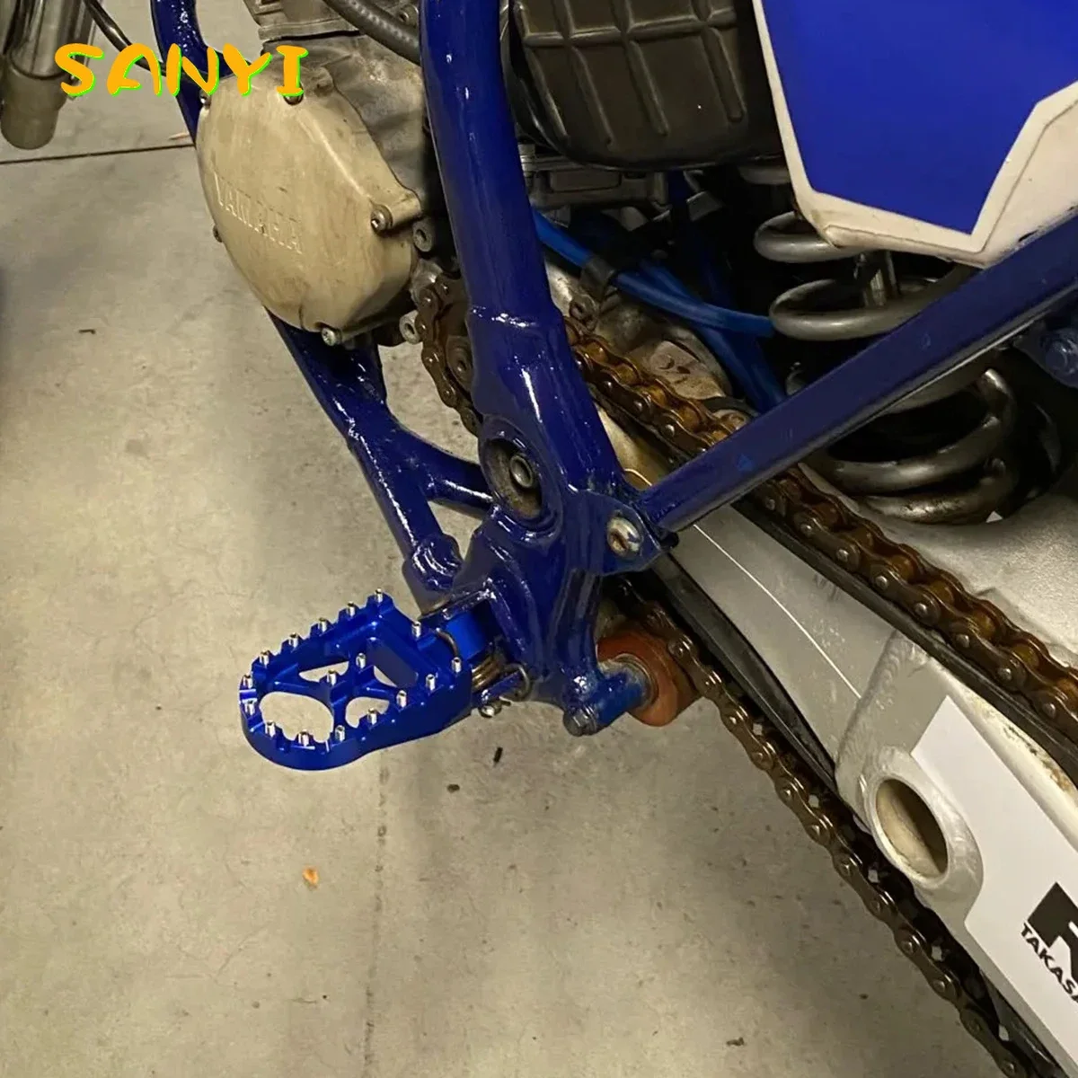 For YAMAHA YZ125 YZ250 WR250F WR450F YZ WR FX 65 85 125 250 450 NEW CNC FootRest Footpegs Foot Pegs Pedal Motorcycle Accessories motorcycle accessories motorcycle footrests motorcycle foot pedals