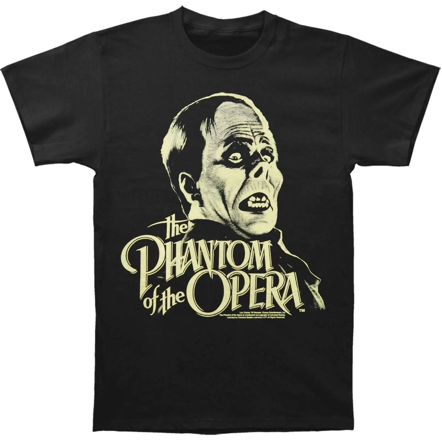 T-Shirt Phantom Of The Opera Da Uomo Phantom Glow Piccola Nera
