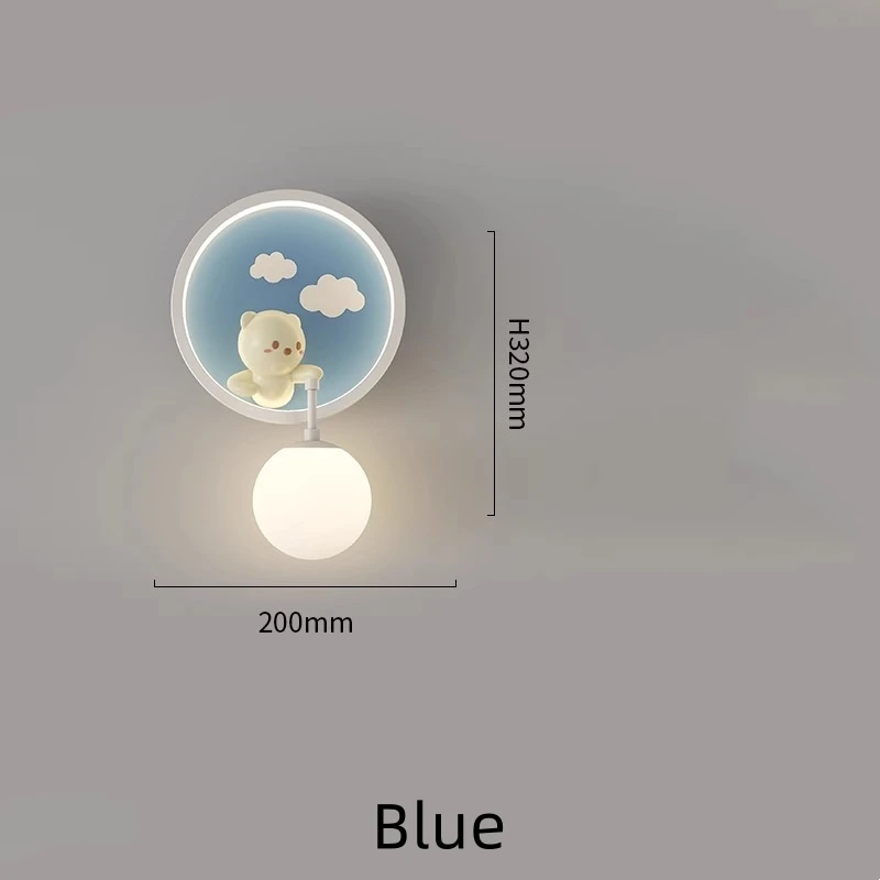 Cute Girl Wall Lamps LED Pink Children's Room Princess Room Bedside Lamp Modern Warm baby Room Nursery Girl Bedroom Wall Lights