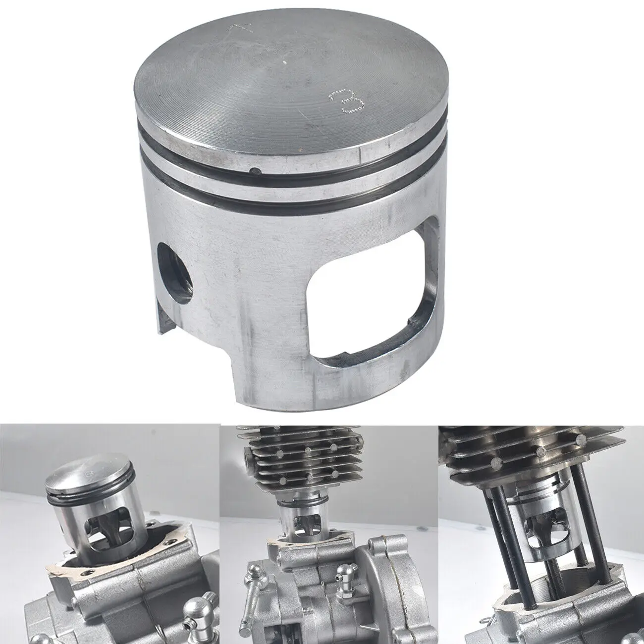 

sthus 47mm Upgrade Windowed Piston Pin Ring For 49cc 66cc 80cc Gas Motorized Bike 2 Stroke Engine Motor Bicycle