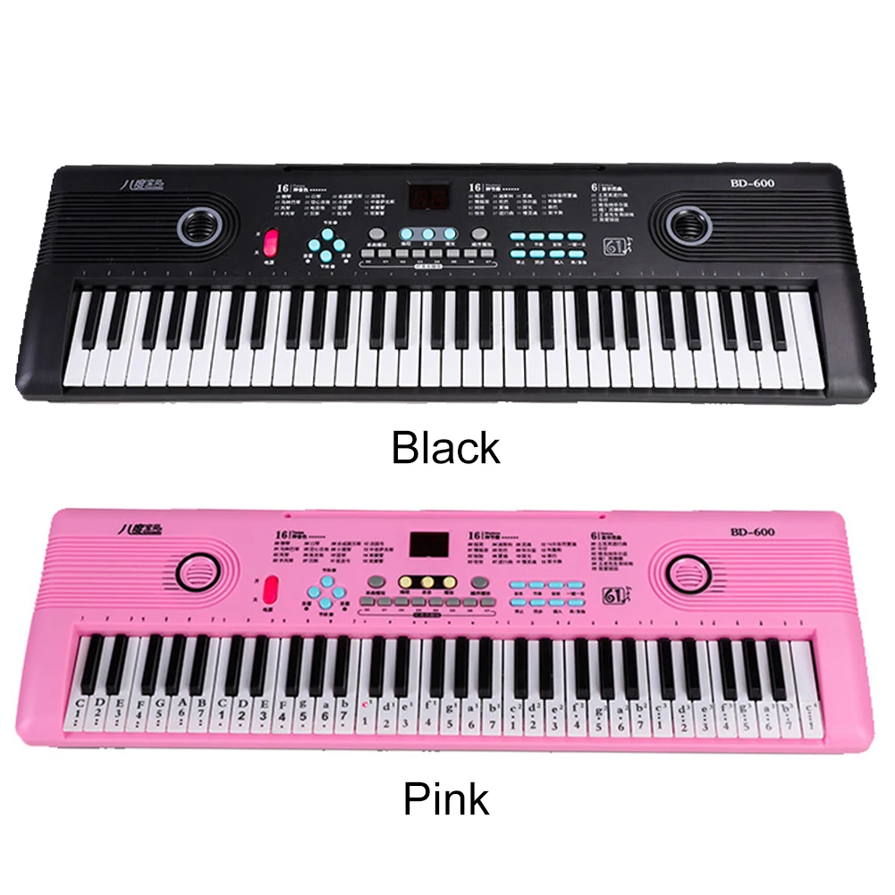 Electronic Musical Instrument 61 Keys Digital Electronic Piano Professional Portable Electronic Piano Keyboard with Microphone