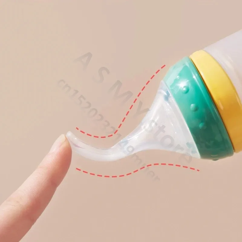 BBET Squeezing Feeding Bottle Silicone Newborn Baby Training Rice Spoon Infant Cerea Food Supplement Feeder Safe Tableware milk bottle,feeding bottle,baby feeding utensils