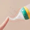 BBET Squeezing Feeding Bottle Silicone Newborn Baby Training Rice Spoon Infant Cerea Food Supplement Feeder Safe Tableware 5