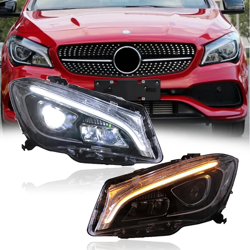 

Car Led Headlights For Mercedes-Benz W117 CLA 180 200 220 250 260 2014-2019 Upgrade Led Front DRL Turn Signal Headlamps Assembly