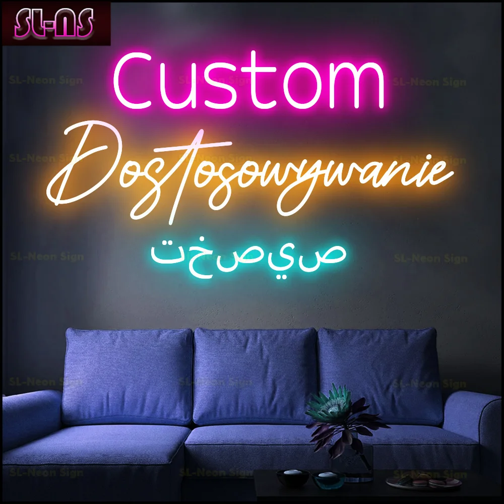 

LED Personalised Neon Signs Custom Neon Signs for Home Decor, Weddings, Bar Signs, Gifts, Parties, Company Logos, Business Neon