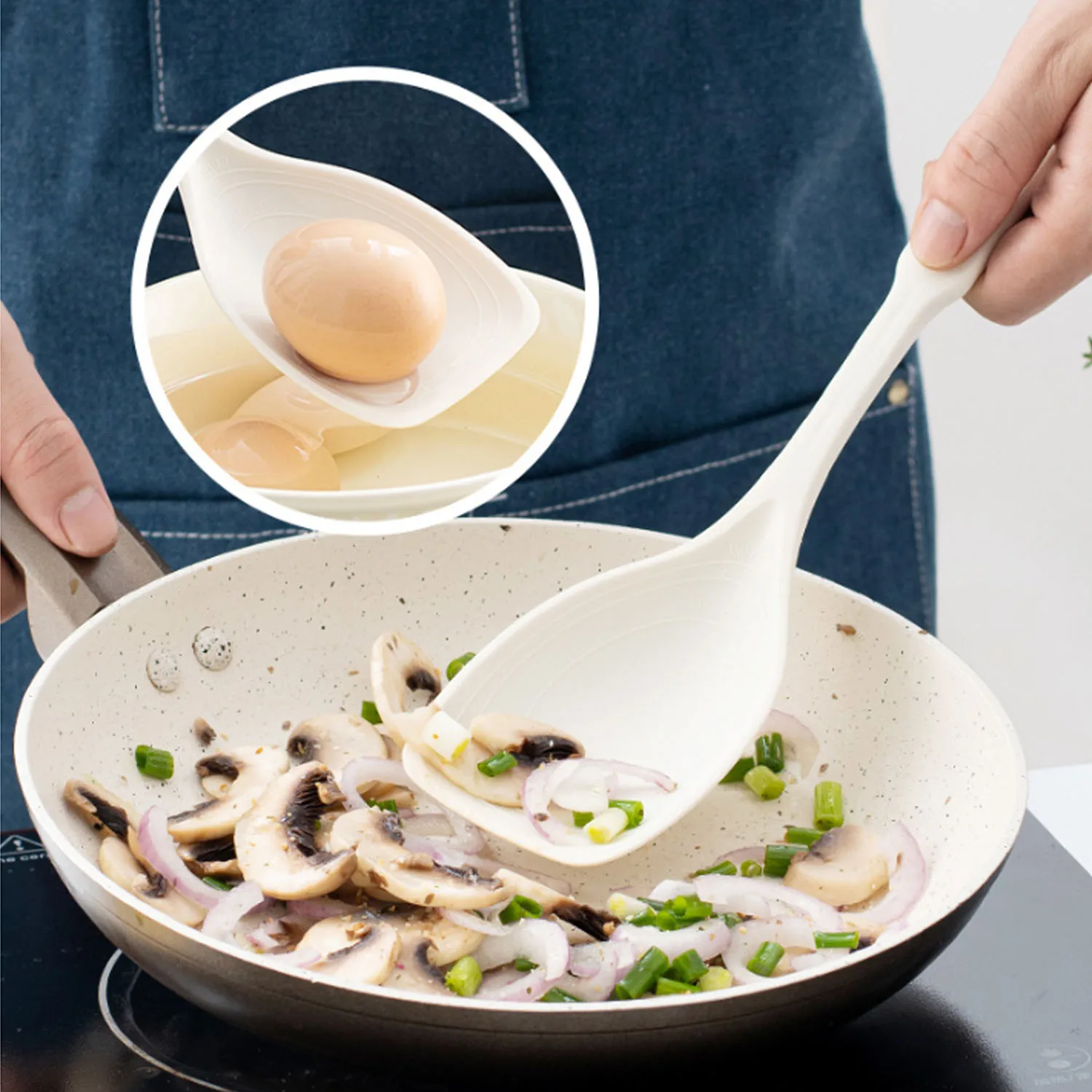 Spot Two-in-one Silicone Spatula Spoon High Temperature Resistant Non-stick Pan Special Cooking Shovel Silicone Shovel Kitchen