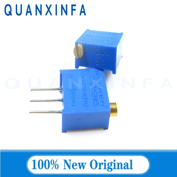 3296W-103 104 3296W 10 50 100Ohm 1K 2K 5K 10K 20K 50K 100K 200K 500K 1M 2M Ohm 200R 500R Trimpot Trimmer Potentiometer 5PCS trimmer potentiometer