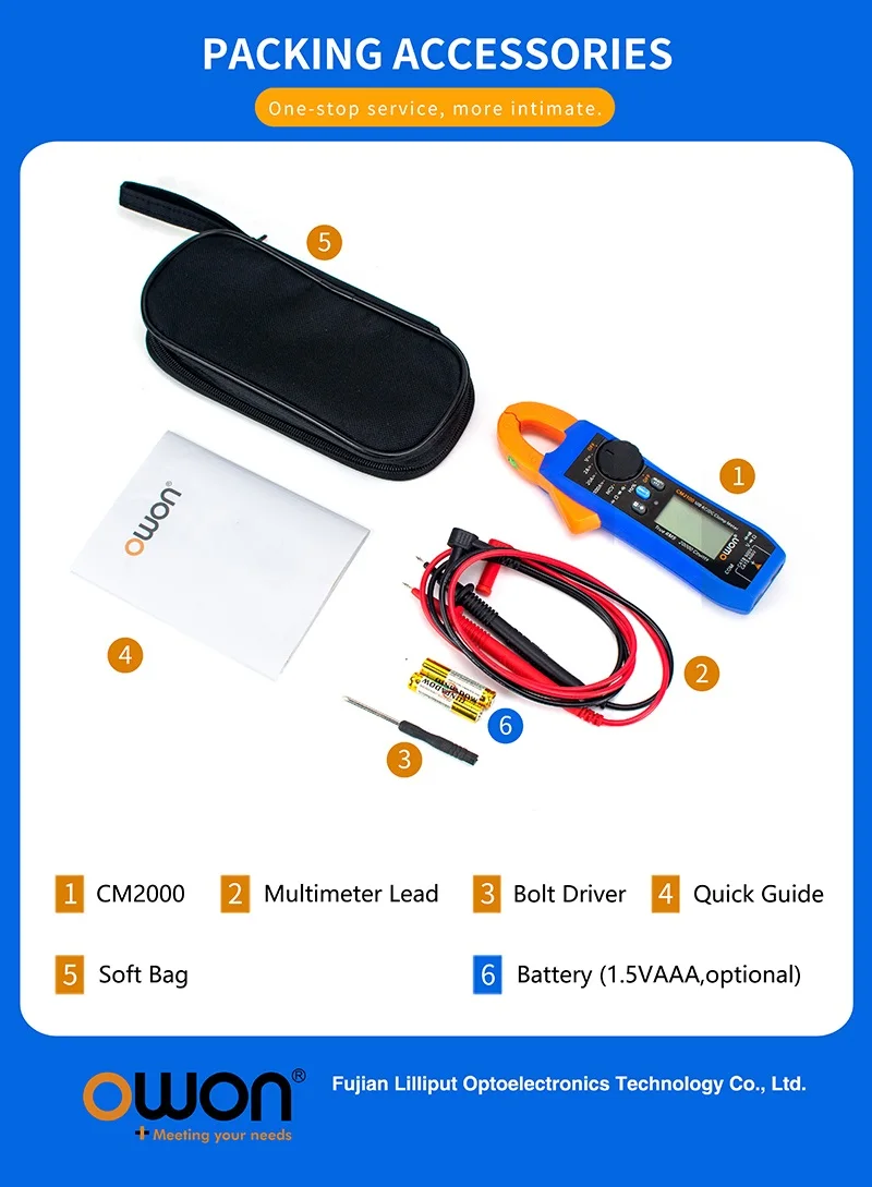 CM2100 CM2100B Digital Multimeter High-Precision 20000 Count AC/DC Current Clamp