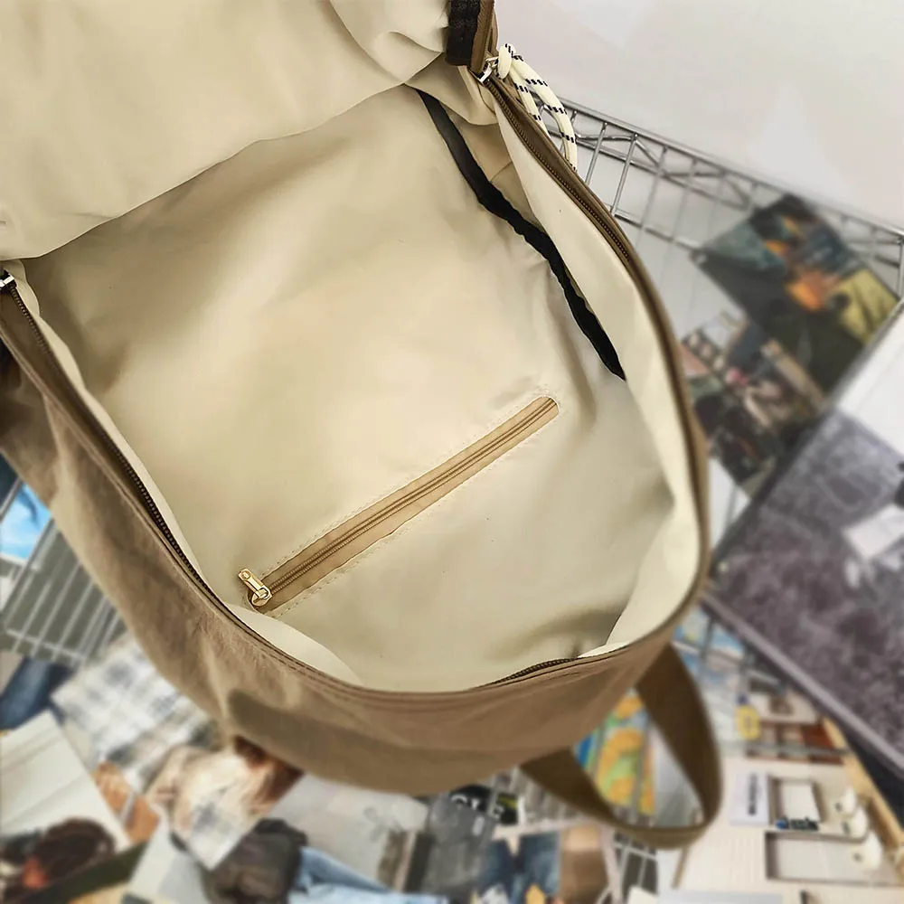 2025 여성용 신형 접이식 백팩, 대용량 백팩, 심플한 한국어 버전 컴퓨터 mochila рюкзак Sac a dos femme 배낭