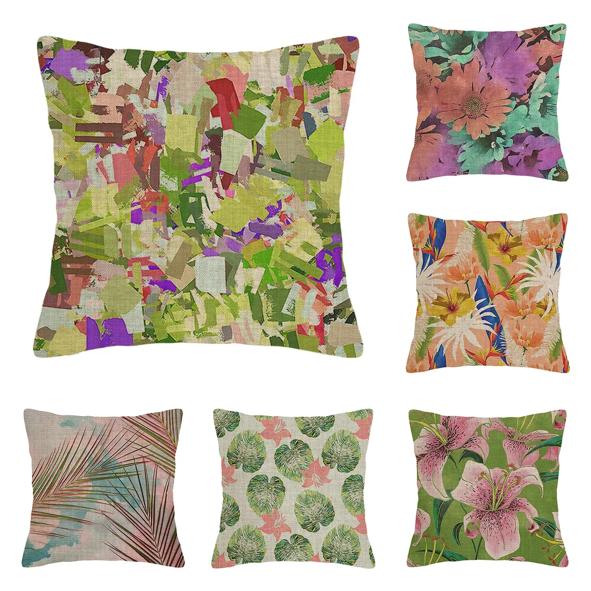 

Modern Decorative Cushion for Home Living Room Decor Throw Pillow Cover 45*45 40x40cm 60x60cm 45x45cm 50x50cm Green plants