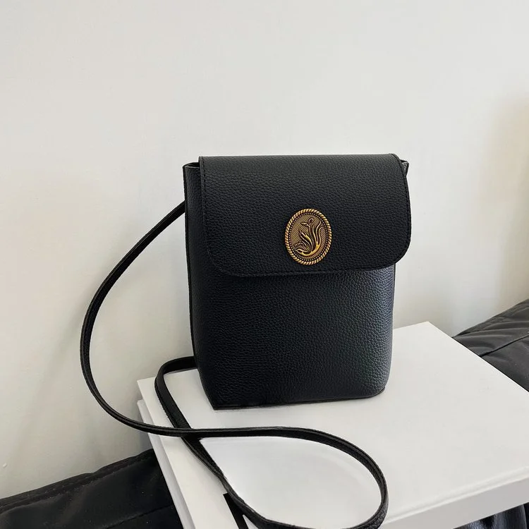 Advanced feeling minimalist and portable crossbody for women's new versatile mobile phone mini one shoulder small bucket_voghion.com