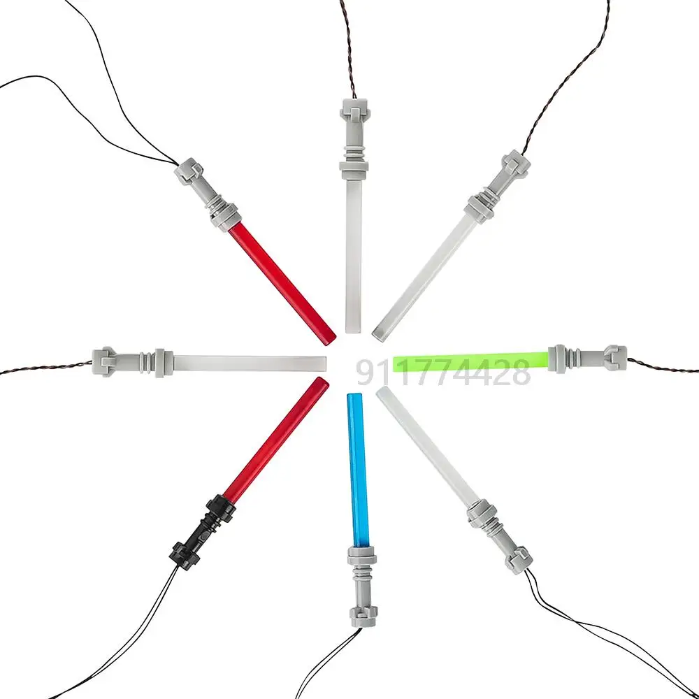 LED Action Figures Lightsaber Accessories - DIY Warrior Sword Blocks