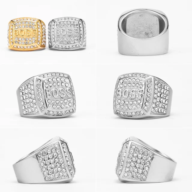 Bagues de luxe en acier inoxydable pour hommes et femmes, pierres précieuses brillantes, Punk, à la mode, bijoux créatifs, cadeau, vente en gros, livraison directe
