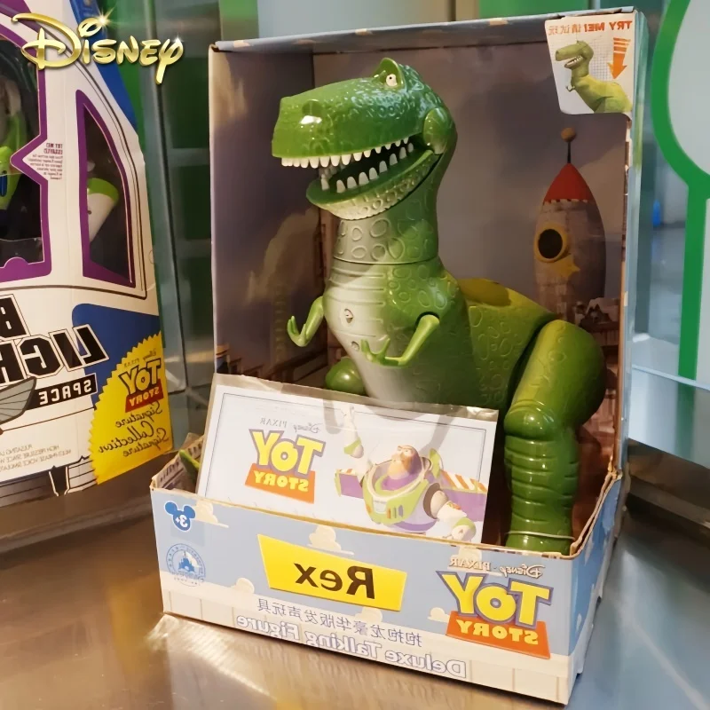 Disney Toy Story 4 Rex The Green Dinosaur Pvc Action Figures Model Dolls Legs Can Move Toys Collection Gift Toy