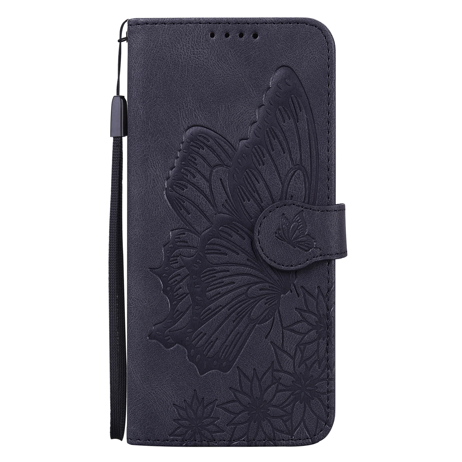 3D Butterfly Leather Flip Wallet Case - Elegant and Durable Protection