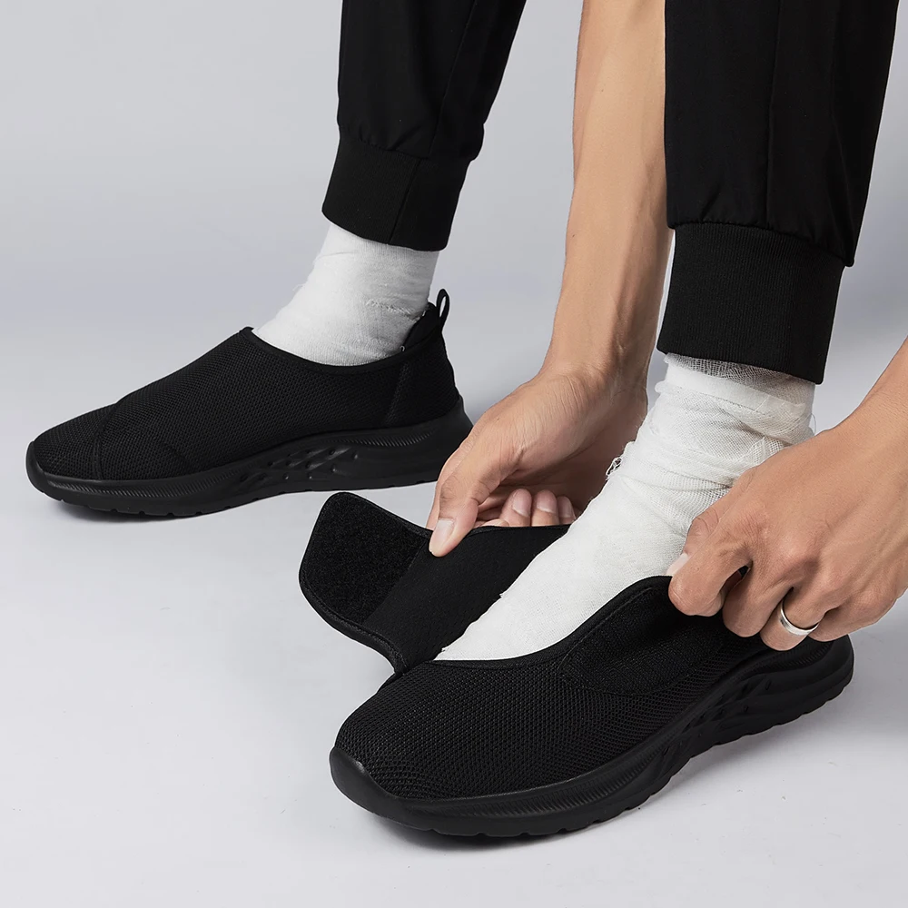 Unisex Fashion New Orthopedics Wide Feet Swollen Shoes Couple Thumb Eversion Adjusting Soft Comfortable Diabetic Walking Shoes