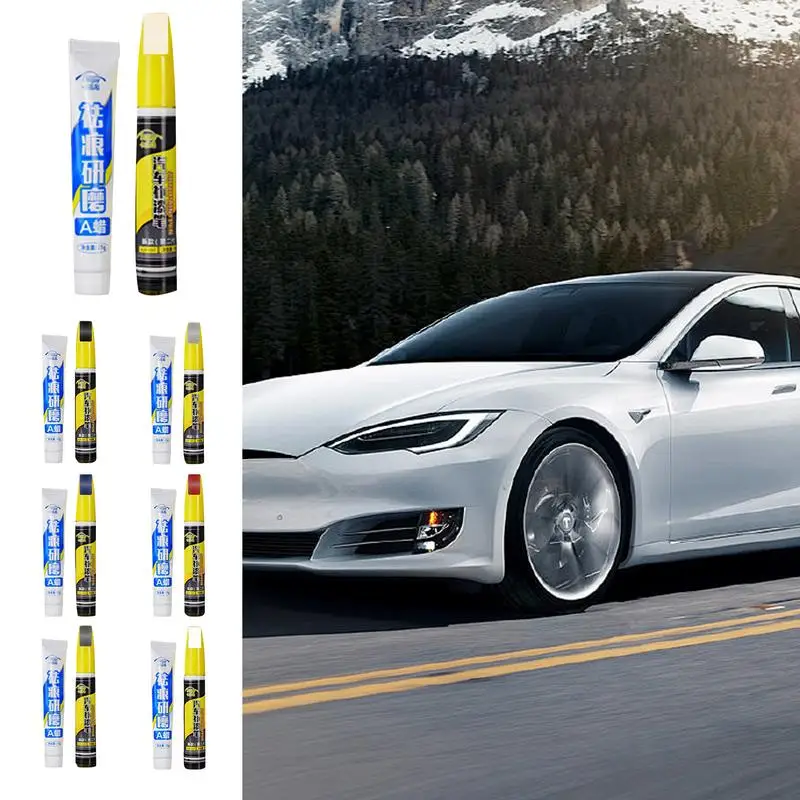 

Car Paint Scratch Repair Pen Scratch Remover Marker For Cars Waterproof Tire Paint Pen 12ml 2-in-1 Paint Fill Remover Pen