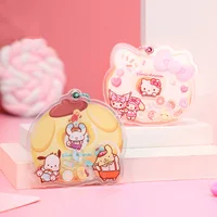 Sanrio Acrylic Shaker Keychain Pendant Clear Pattern Smooth Surface Durable Suitable For Decorating Bags Keys Pencil Case 1