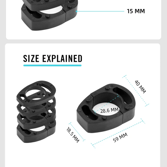 EJ.life Potence De Guidon De Vélo VTT CANSUCC 31,8/35mm Poignée De Vélo