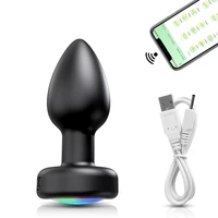 APP Control Butt Plug für Männer Frauen Anal Vibrator Homosexuell Anal Plug mit LED-Licht Erwachsene Sex Spielzeug für Paare Masturbation Werkzeug 6