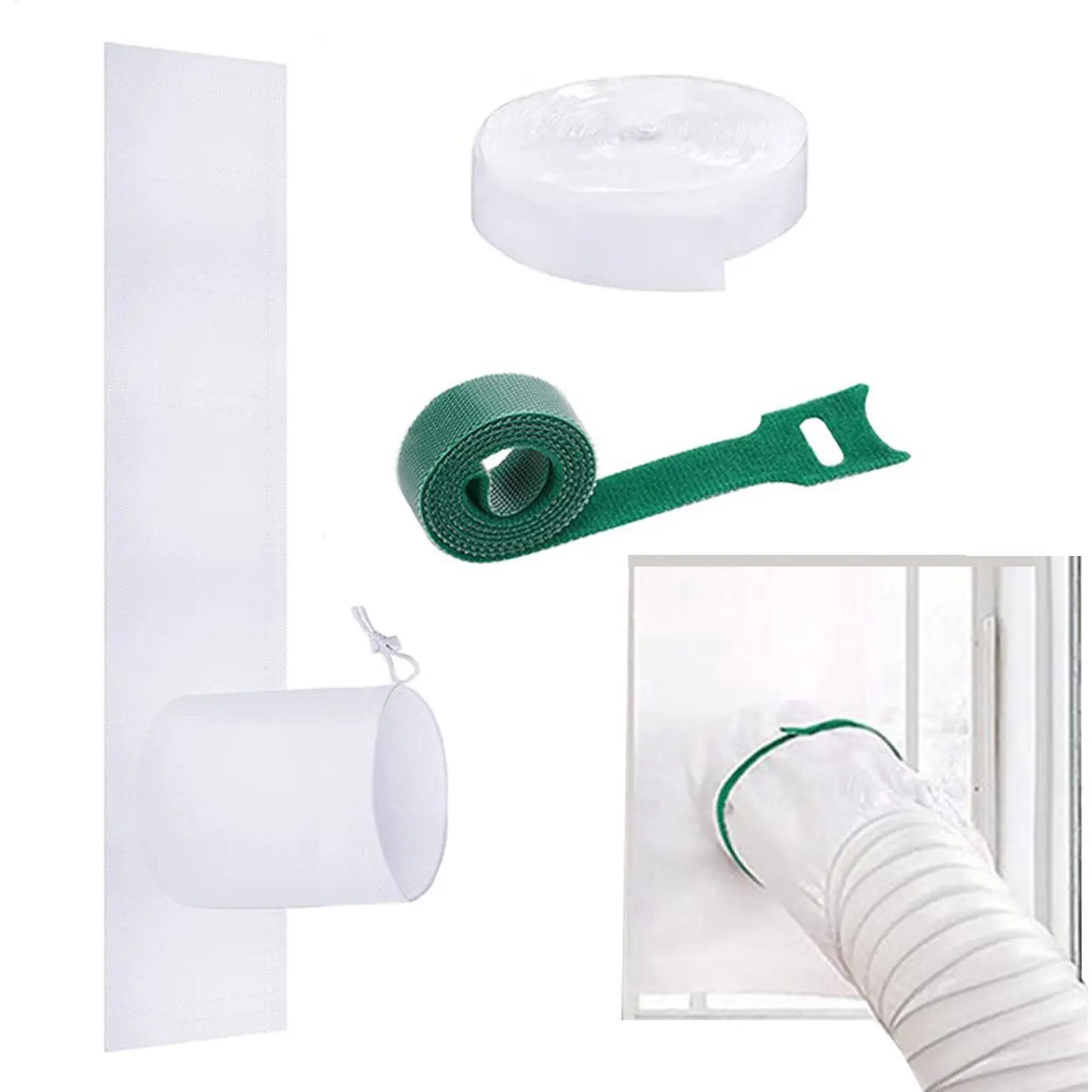 Window Ac Blocker Portable Air Conditioner Window Seals Hot Air Stop Universal Mobile Air ...