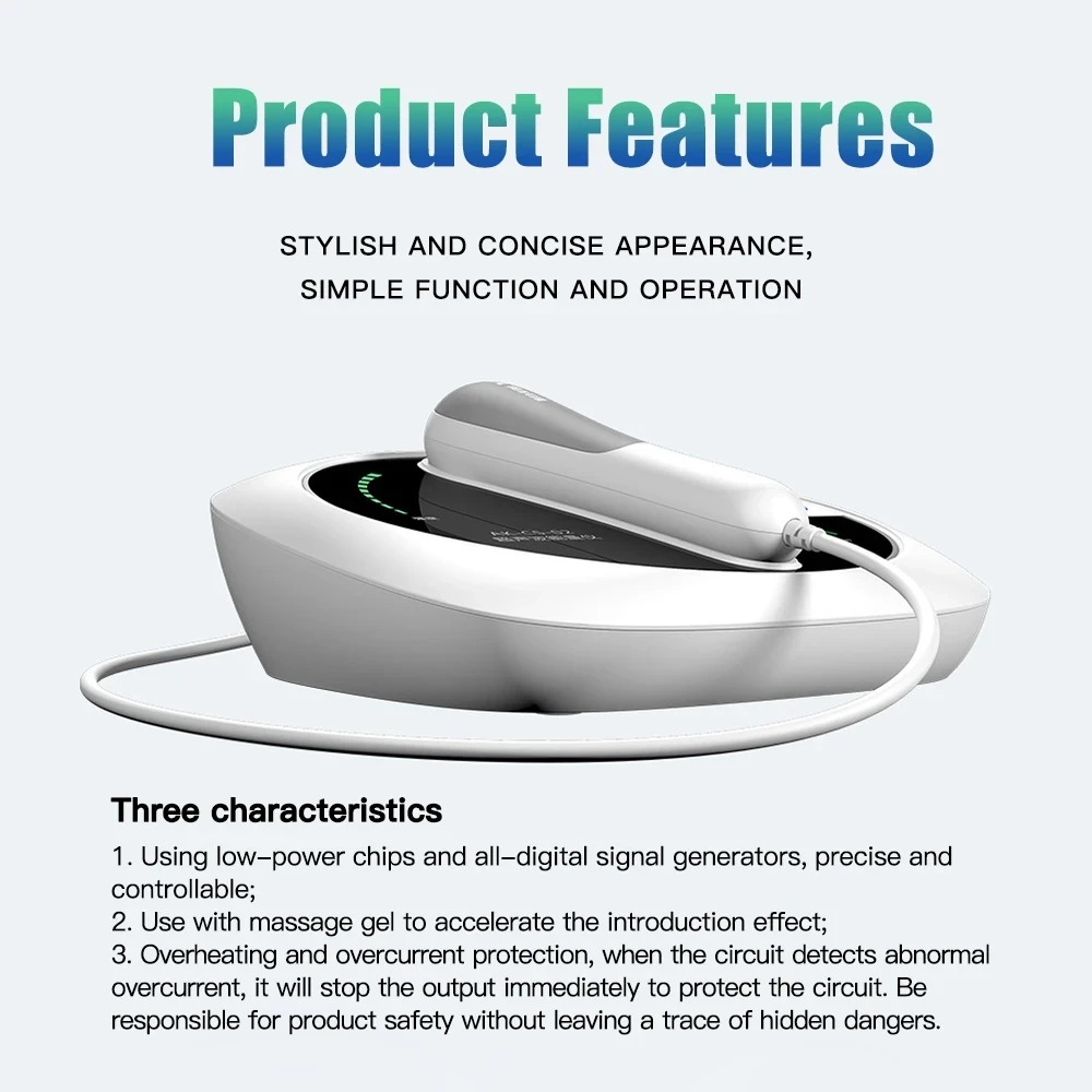 NEW Ultrasound Physiotherapy Massage Device 1MHz Intensity for Muscle & Joints Pain Relief No-Drug Ultrasonic Instrument Machine