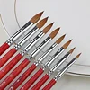 Kolinsky Acrylic Nail Brush Good Quality Nail Art Mink Brush Wood Handle Gel Builder Manicure Brush Drawing Tools Size 6-24 4