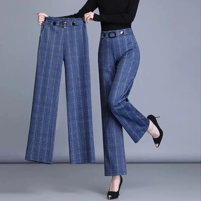 

Autumn Winter New Fashion High Waisted Wide Leg Pants Women Casual Loose Harajuku Korean Straight-leg Pants Trousers Women 2022