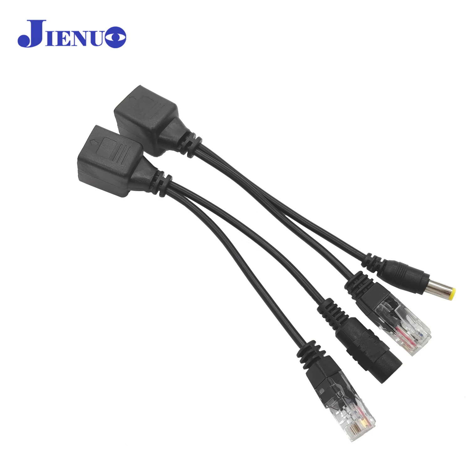 PoE Adapter Kit JIENUO POE Adapter Cable RJ45 Injector Splitter Network Power over Ethernet PoE Adapter Injector Splitter Kit