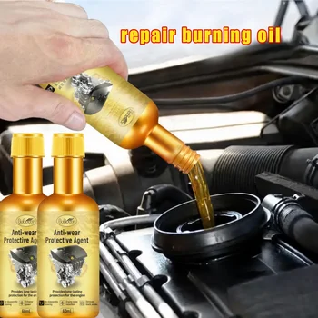 Agente Riparatore per Motori Auto 60ml, Riduce il Consumo di Carburante, Additivo per Olio Diesel, Pulitore per Motori e Convertitori Catalitici