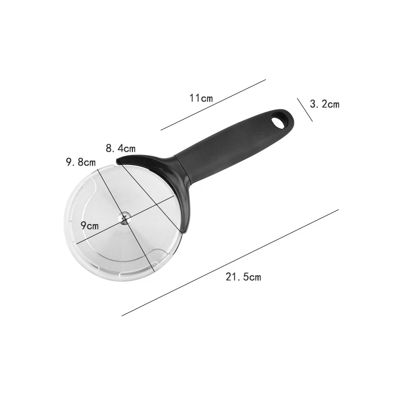 Stainless Steel Pizza Cutter Cover Multipurpose Pizza Cake Dough Slicer Tool Pastry Roller Cutter Professional Knife