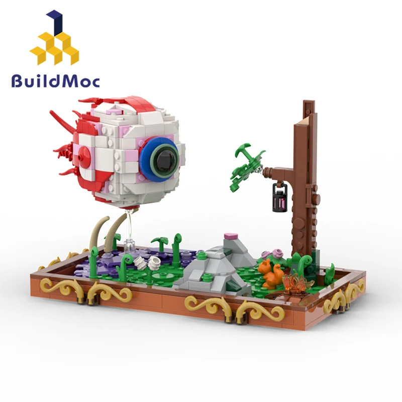 Buildmoc Terraria Eye Of Cthulhu Building Blocks Set Anime Boss Game One-Eyed Monster Model Brick Toy Per Bambini Regalo Di Compleanno