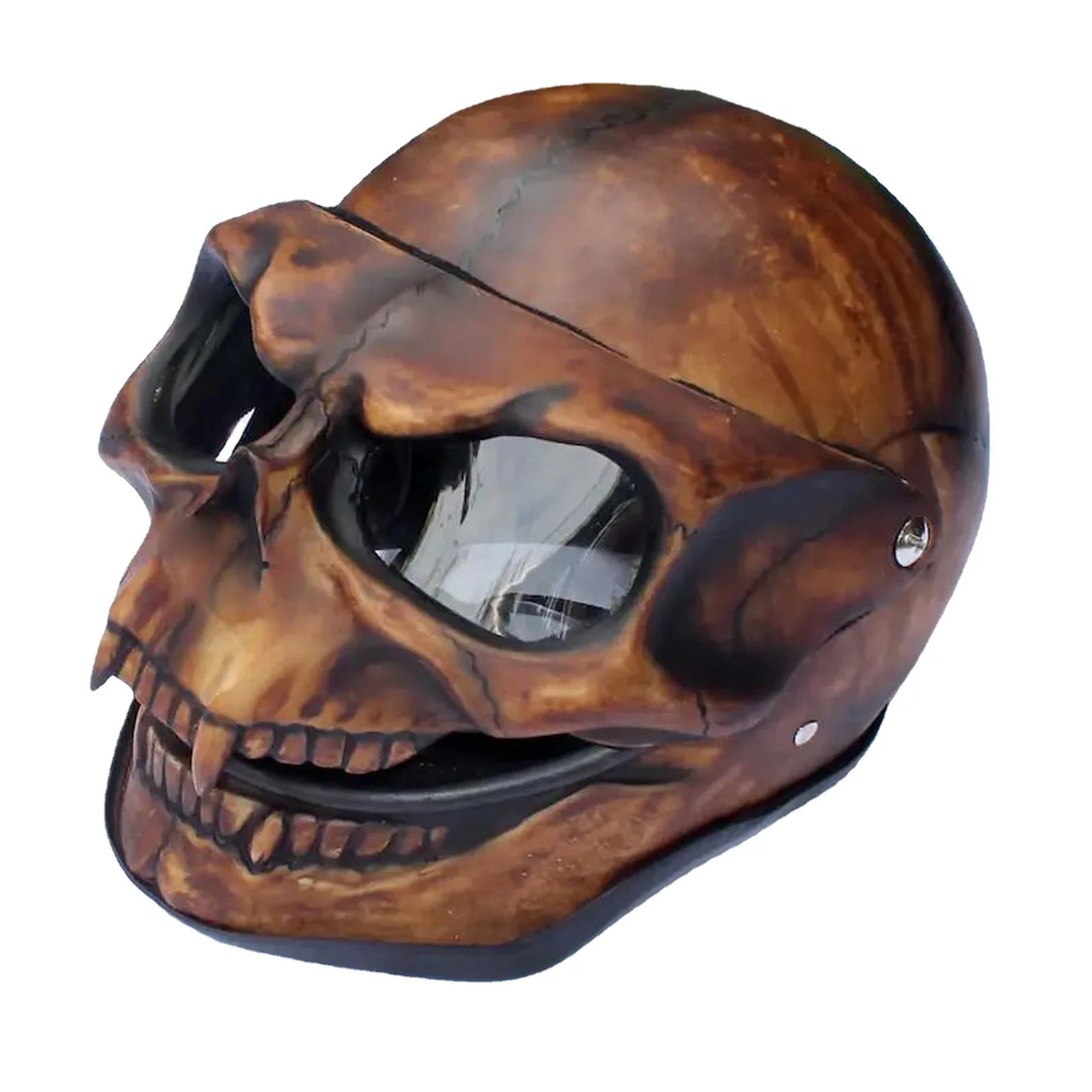 Halloween Skull Mask Head Cover Mouth Movable Full Head Skull Face Shield