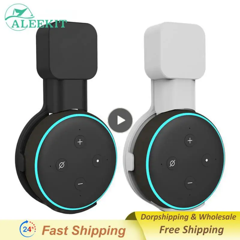 Supporto Per Montaggio A Parete Echo Dot, Supporto Per Altoparlante Accessori Salvaspazio Gestione Cavi Incorporati Per Altoparlante Echo Dot 3 Spina 